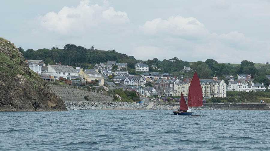 Sailing into town