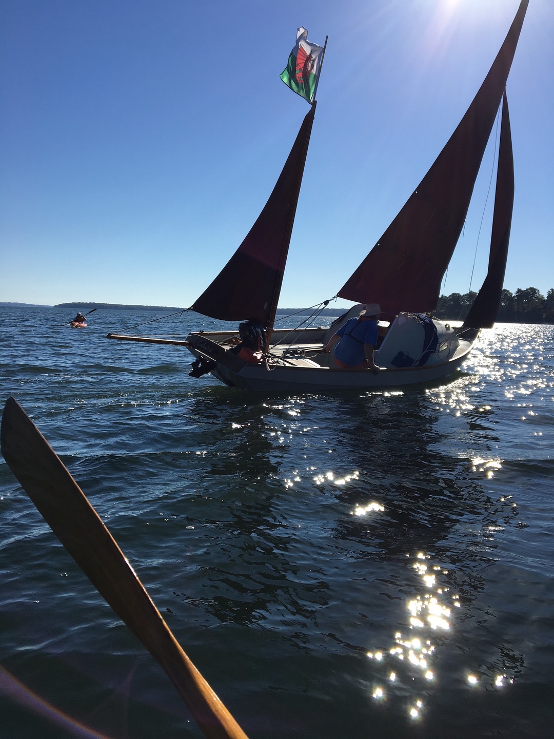 Out with the paddlers,